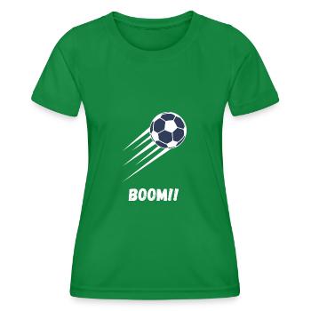 Boom Football - Women's Functional T-Shirt - kelly green - Front - AI Model Female 172 dark (172cm)