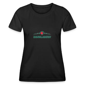 Bangladesh - Women's Functional T-Shirt - black - Front - AI Model Female 172 light (172cm)