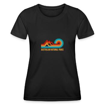 Australian National Parks - Women's Functional T-Shirt - black - Front - AI Model Female 172 light (172cm)