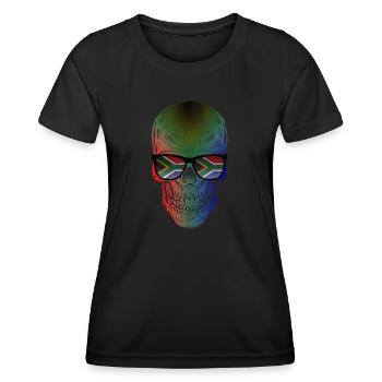 Südafrika - Frauen Funktions-T-Shirt - Schwarz - Vorne - AI Model Female 172 light (172cm)