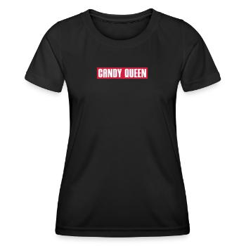 REINE DES BONBONS - T-shirt sport Femme - noir - Devant - AI Model Female 172 light (172cm)