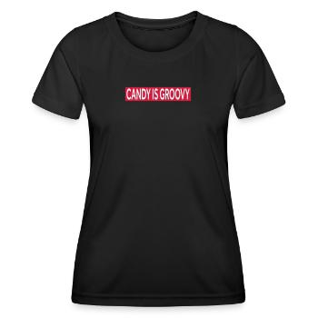 CANDY IS GROOVY - Women's Functional T-Shirt - black - Front - AI Model Female 172 light (172cm)