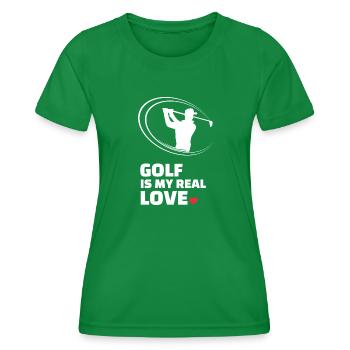 Ich Liebe Golf - Frauen Funktions-T-Shirt - Kelly Green - Vorne - AI Model Female 172 dark (172cm)