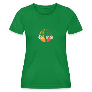 Del Mar California Souvenir de vacances artistiques - T-shirt sport Femme - vert - Devant - AI Model Female 172 dark (172cm)