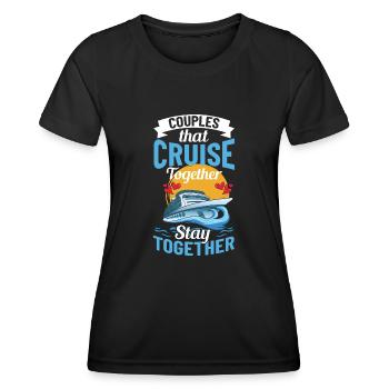 Croisière Croisière Croisière Croisière - T-shirt sport Femme - noir - Devant - AI Model Female 172 light (172cm)
