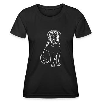 Mastiff Dog Old English Mastiff - Women's Functional T-Shirt - black - Front - AI Model Female 172 light (172cm)
