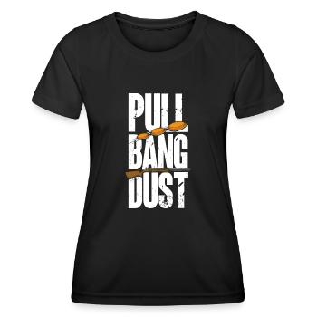 Trapschießen Skeet Tontaubenschießen - Frauen Funktions-T-Shirt - Schwarz - Vorne - AI Model Female 172 light (172cm)