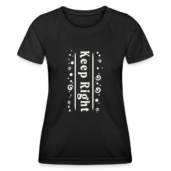 Stay right - Women's Functional T-Shirt - black - Front - AI Model Female 172 light (172cm)