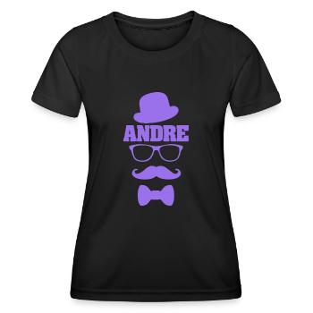 Andre as a first name - Women's Functional T-Shirt - black - Front - AI Model Female 172 light (172cm)