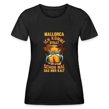 Party Urlaub Mallorca - Frauen Funktions-T-Shirt - Schwarz - Vorne - AI Model Female 172 light (172cm)
