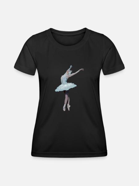 Klassische Tänzerin - Frauen Funktions-T-Shirt - Schwarz