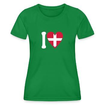 Love Savoie 2C - Women's Functional T-Shirt - kelly green - Front - AI Model Female 172 dark (172cm)