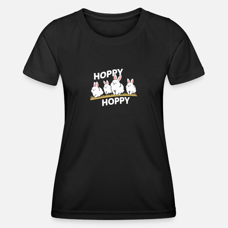 Cute Bunnies - Women's Functional T-Shirt - black