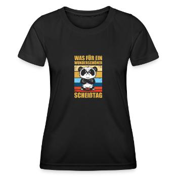 Wunderschöner Scheißtag Humor Sarkasmus Bürohumor - Frauen Funktions-T-Shirt - Schwarz - Vorne - AI Model Female 172 light (172cm)
