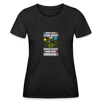Nicht rumgeheult Gotcha Paintballspieler Paintball - Frauen Funktions-T-Shirt - Schwarz - Vorne - AI Model Female 172 light (172cm)
