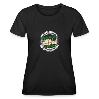 Papa und Tontechniker Toningenieur Tonmeister - Frauen Funktions-T-Shirt - Schwarz - Vorne - AI Model Female 172 light (172cm)