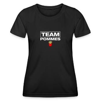 Fries Team French fries - Women's Functional T-Shirt - black - Front - AI Model Female 172 light (172cm)