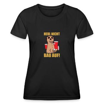 Don't cry build Beer Pong Beer Pong - Women's Functional T-Shirt - black - Front - AI Model Female 172 light (172cm)
