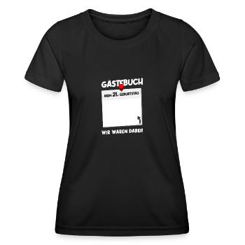 21e anniversaire Né 2003 Cadeau d’anniversaire - T-shirt sport Femme - noir - Devant - AI Model Female 172 light (172cm)