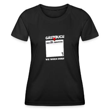 25th Birthday Born 1999 Birthday Gift - Women's Functional T-Shirt - black - Front - AI Model Female 172 light (172cm)