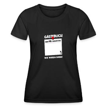 48th Birthday Born 1977 Birthday Gift - Women's Functional T-Shirt - black - Front - AI Model Female 172 light (172cm)