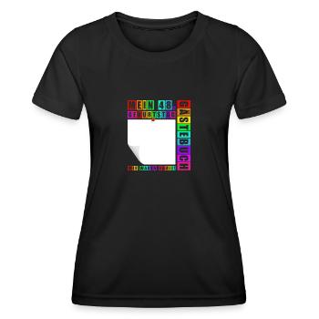 48th Birthday Born 1977 Birthday Gift - Women's Functional T-Shirt - black - Front - AI Model Female 172 light (172cm)