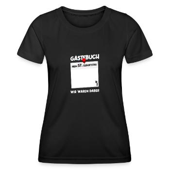 57e anniversaire Né en 1968 Cadeau d’anniversaire - T-shirt sport Femme - noir - Devant - AI Model Female 172 light (172cm)