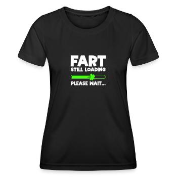 Fart loading farts farts farts - Women's Functional T-Shirt - black - Front - AI Model Female 172 light (172cm)