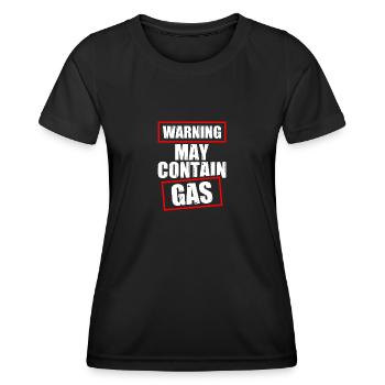 May contain gas fart farts farts farts farts farts - Women's Functional T-Shirt - black - Front - AI Model Female 172 light (172cm)