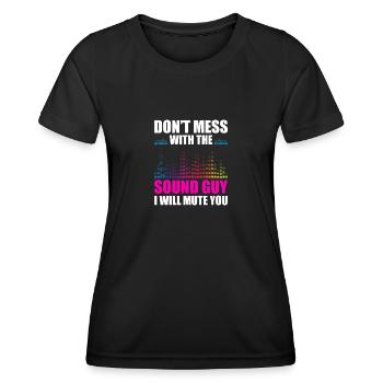 Ingénieur du son Ingénieur du son Ingénieur du son - T-shirt sport Femme - noir - Devant - AI Model Female 172 light (172cm)
