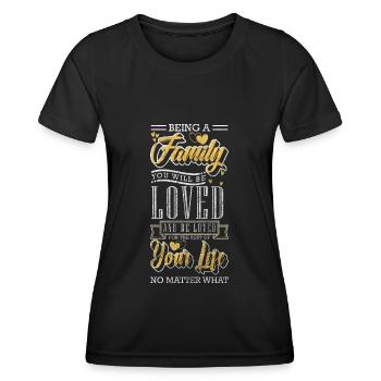 Family Reunion Family Celebration - Women's Functional T-Shirt - black - Front - AI Model Female 172 light (172cm)