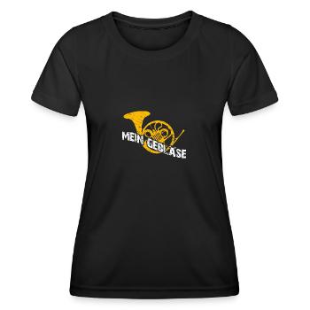 Horn mein Instrument - Frauen Funktions-T-Shirt - Schwarz - Vorne - AI Model Female 172 light (172cm)