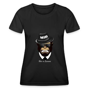 Gorilla, More in Business - Frauen Funktions-T-Shirt - Schwarz - Vorne - AI Model Female 172 light (172cm)