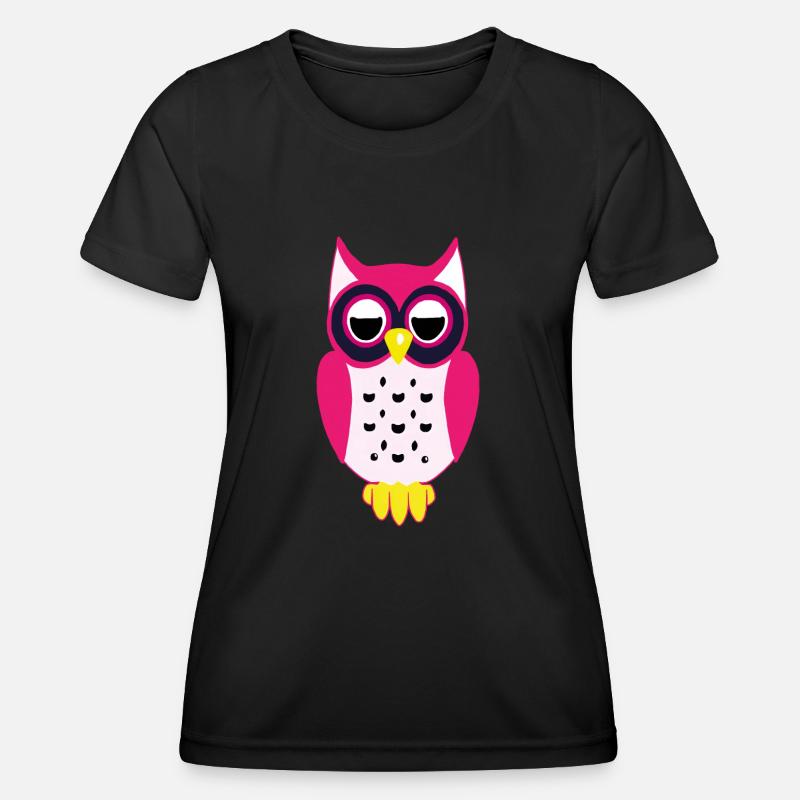 Owl - Women's Functional T-Shirt - black