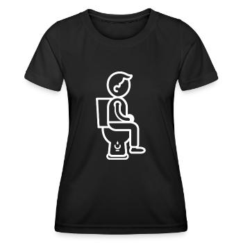 Toilette - T-shirt sport Femme - noir - Devant - AI Model Female 172 light (172cm)