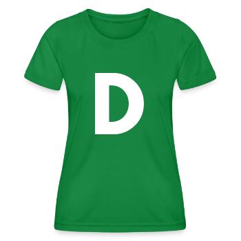 D - Women's Functional T-Shirt - kelly green - Front - AI Model Female 172 dark (172cm)