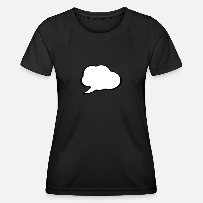 Speech Bubble - Women's Functional T-Shirt - black