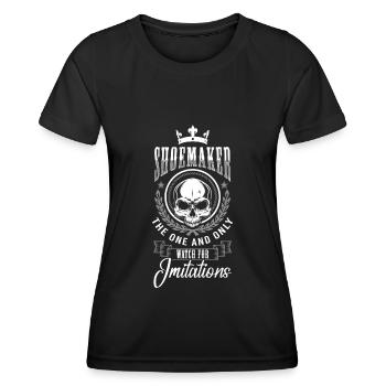 Shoemaker Job Humor Leather - Women's Functional T-Shirt - black - Front - AI Model Female 172 light (172cm)