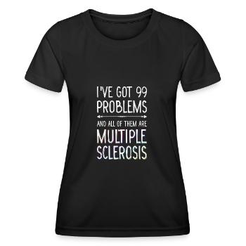 Handicap Handicap Cadeau Handicap - T-shirt sport Femme - noir - Devant - AI Model Female 172 light (172cm)