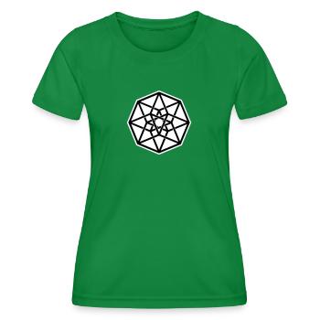 The Tesseract - Invert - Women's Functional T-Shirt - kelly green - Front - AI Model Female 172 dark (172cm)