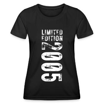 limited edition 2005 18. Geburtstag - Frauen Funktions-T-Shirt - Schwarz - Vorne - AI Model Female 172 light (172cm)