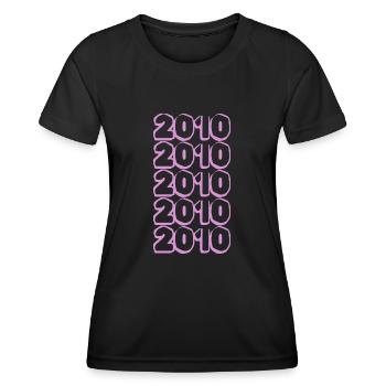 2010 - Women's Functional T-Shirt - black - Front - AI Model Female 172 light (172cm)