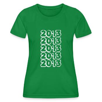2013 - Frauen Funktions-T-Shirt - Kelly Green - Vorne - AI Model Female 172 dark (172cm)