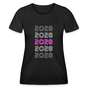 Pink 2028 - Women's Functional T-Shirt - black - Front - AI Model Female 172 light (172cm)