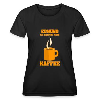 Edmund - T-shirt sport Femme - noir - Devant - AI Model Female 172 light (172cm)