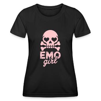 Fille emo ! - T-shirt sport Femme - noir - Devant - AI Model Female 172 light (172cm)