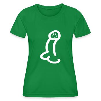 Penis - Women's Functional T-Shirt - kelly green - Front - AI Model Female 172 dark (172cm)