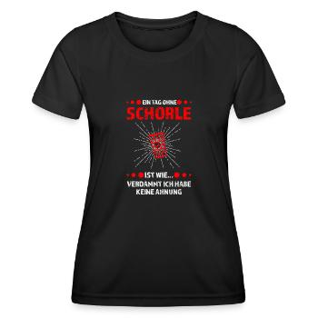 Schorle Pfälzer Dubbeglas Geschenk - Frauen Funktions-T-Shirt - Schwarz - Vorne - AI Model Female 172 light (172cm)