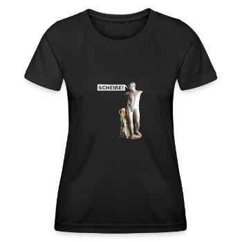 Scheiße Statue Figur Venus Skulptur Bier - Frauen Funktions-T-Shirt - Schwarz - Vorne - AI Model Female 172 light (172cm)