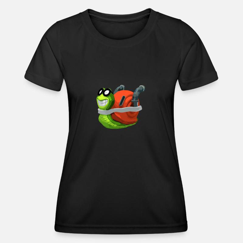SchneckenMops - Women's Functional T-Shirt - black